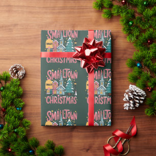 Papel De Presente Código Postal Personalizado Pequena Cidade Natal R