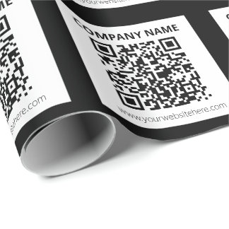 Papel De Presente Código QR editável & Design simples personalizável