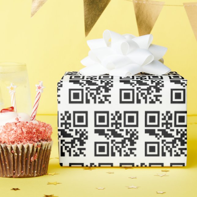Papel De Presente Código QR malvado ou legal (Festa de aniversário)
