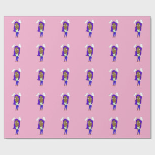Papel De Presente Coelhinha Chibi