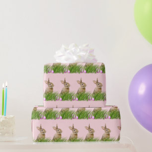 Papel De Presente Coelhinho De Páscoa Com Ovos