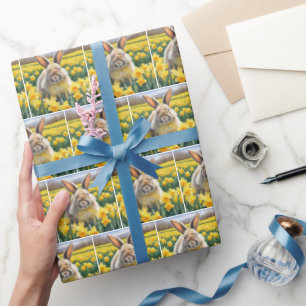 Papel De Presente Coelhinho De Primavera Daffodils