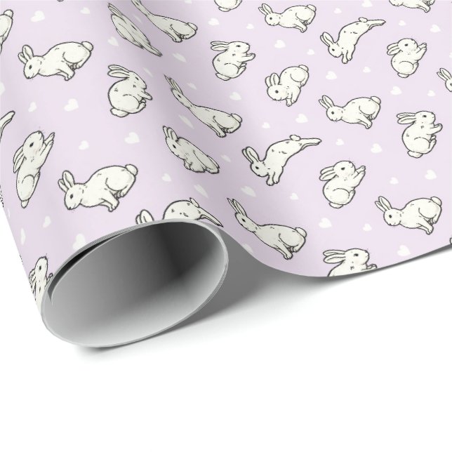 Papel De Presente Coelhinhos (Ponta do rolo)