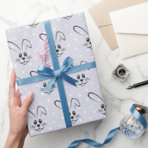 Papel De Presente Coelhinhos Bonitos Em Bolinhas