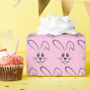 Papel De Presente Coelhinhos Bonitos Em Bolinhas