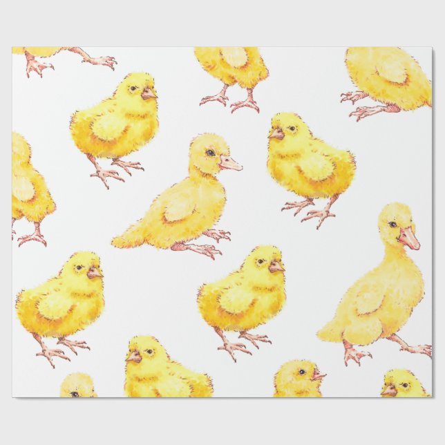 Papel De Presente Coelhinhos da Páscoa (Aberto)