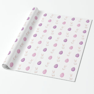 Papel De Presente Coelhinhos de Páscoa e Ovos de Páscoa