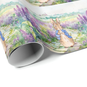 Papel De Presente Coelho clássico de jaqueta azul