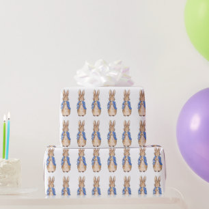 Papel De Presente Coelho clássico de jaqueta azul