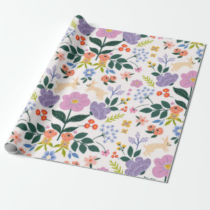 Papel De Presente Coelho da Arte Popular Caprichosa & Jardim Botânic