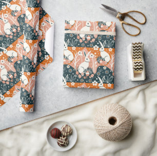 Papel De Presente Coelho da Páscoa Moderna