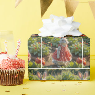 Papel De Presente Coelho De Coelho No Jardim