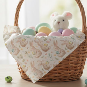 Papel De Presente Coelho de Páscoa Fofo   Coelho e Ovos de Páscoa da