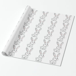 Papel De Presente Coelho Fofo