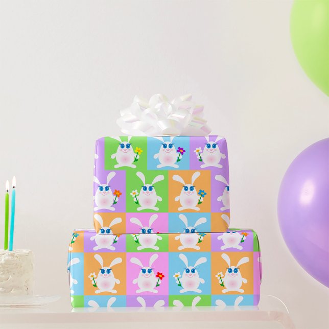 Papel De Presente Coelhos Fofos (Criador carregado)