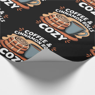 Papel De Presente Coffee & Cinnamon Rolls