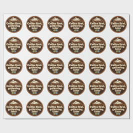 Papel De Presente Coffee Lover Daily Ritual Sticker