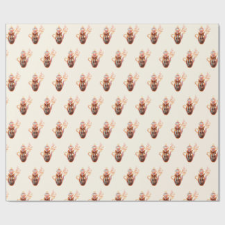 Papel De Presente Coffee Wrapping Paper