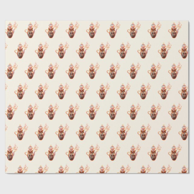Papel De Presente Coffee Wrapping Paper (Aberto)