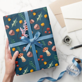 Papel De Presente Cogumelo de Forragem de Inverno