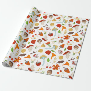 Papel De Presente Cogumelos