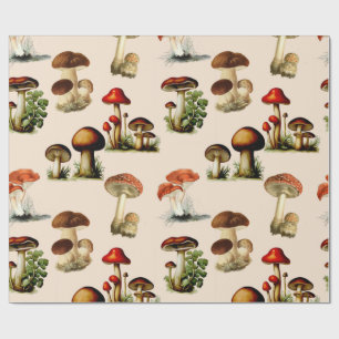 Papel De Presente cogumelos e fungos de colheita
