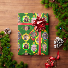 Papel De Presente Colagem da Família Pequena