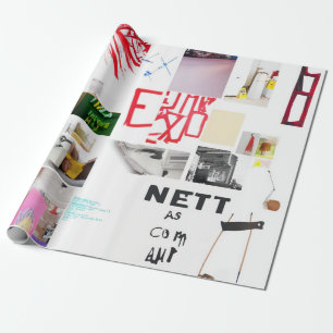 Papel De Presente Colagem de abstrato Watercolor