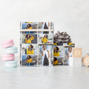 Papel De Presente Colagem de Fotografias do Design 5