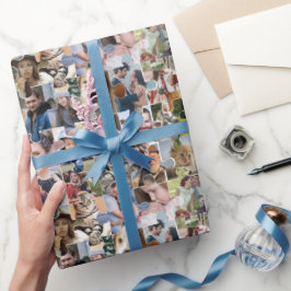 Papel De Presente Colagem de Fotografias Personalizada 24 Pic Forma 