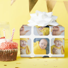 Papel De Presente Colagem de Fotografias Personalizadas 4