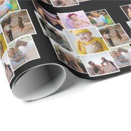 Papel De Presente Colagem de Fotos 9 Personalizada