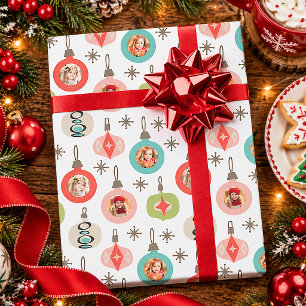 Papel De Presente Colagem de fotos de Natal fofa