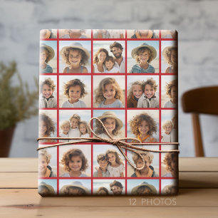 Papel De Presente Colagem de Fotos no Instagram - 12 das suas fotos