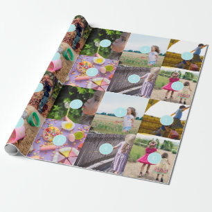 Papel De Presente Colagem de Fotos no Natal 10