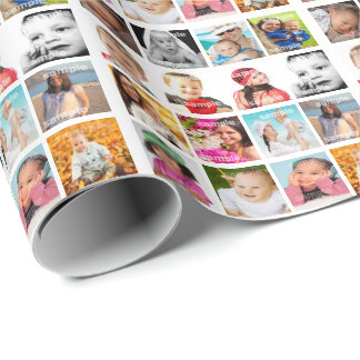 Papel De Presente Colagem de Fotos Personalizada