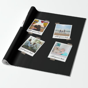 Papel De Presente Colagem Personalizada de Fotografias da Família 6
