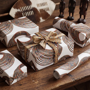 Papel De Presente Colar de Contas Africano Tribal