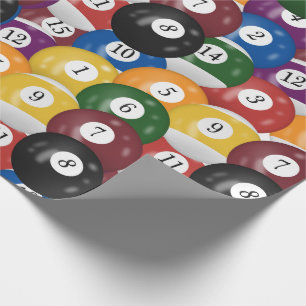Papel De Presente coleção Billiard Balls