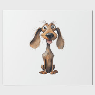 Papel De Presente Coleção de Arte de Raças de Cachorro de Desenho An