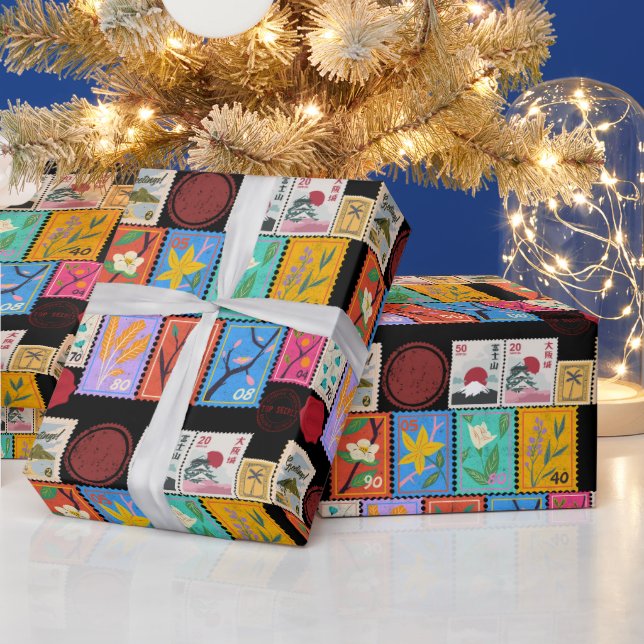 Papel De Presente Coleção de Carimbos Aleatórios Falso Masterícula (Feriados)