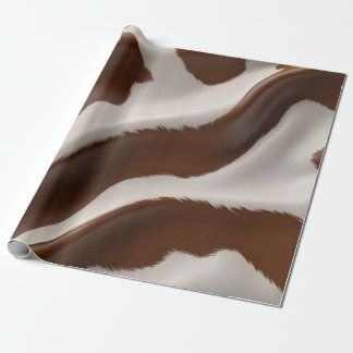 Papel De Presente Coleção de Couro de Vaca Falso Elegante Luxuoso Mo