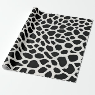Papel De Presente Coleção de Leopardo Branco de Luxo Popular Elegant