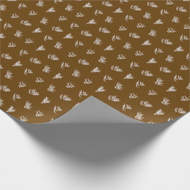 Papel De Presente Coleção de Natal | Cedar Cognac, Cream, Verde (Ponta)