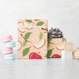 Papel De Presente Coleção de Padrões da Cesta de frutas - Maçãs