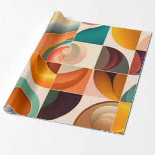 Papel De Presente Coleção de Padrões de Tendência Retroativa de abst