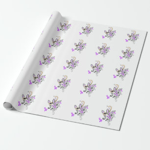 Papel De Presente Coleção de Paisley Botânico Luxuoso