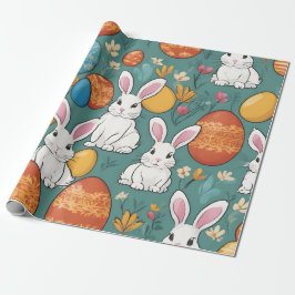 Papel De Presente Coleção de Páscoas Trendy Bunny