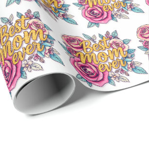 Papel De Presente Coleção de Presentes Modernos Floral de Luxo