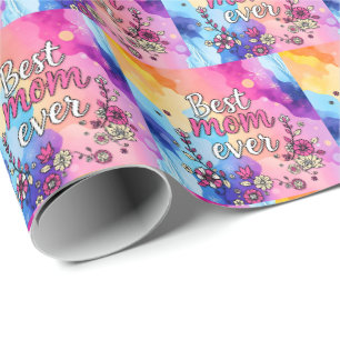 Papel De Presente Coleção de Trendências Florais de Luxo